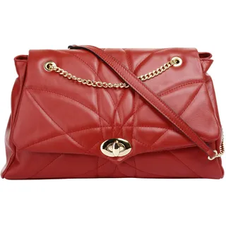 Cluty Umhängetasche Leder Red
