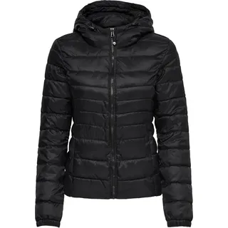 Only Damen Steppjacke ONLTAHOE HOOD JACKET Schwarz