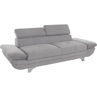 Cotta Big-Sofa Polyester 3-Sitzer Grau