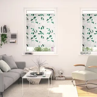 Lichtblick ORIGINAL »Plissee Klemmfix, ohne Bohren, blickdicht, Monstera - Grün« grün