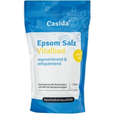 Epsom Salz Vitalbad - Magnesium zum Baden - 1000 g - Original Epsom Salz - Ideal für Voll- und Fußbäder - Epsom Salz aus der Apotheke