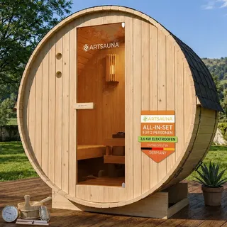 Artsauna Spitzbergen inkl. 3,6 kW Saunaofen + int. Steuerung
