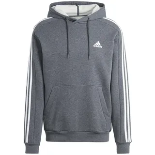 Adidas Herren Essentials 3-Stripes Hoodie, Dark Grey Heather, S