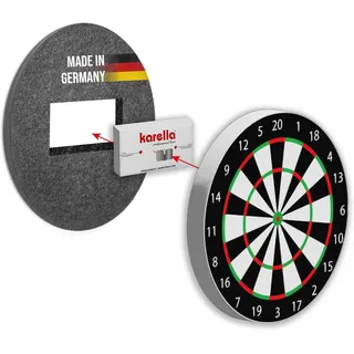KARELLA Schallschutz Compact Ø45 cm für Steeldartboards, 2-tlg, Schalldämpfung/Silencer für Dartscheibe, nachweisbare Geräuschreduzierung bis 80%, patentiert, Schallreduzierungssystem Germany