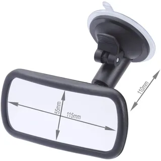 ProPlus Universal-Rückspiegel, Innenspiegel, 115 x 55 mm, mit kurzem Flexarm und Saugnapf