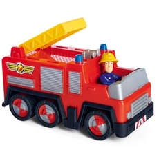 Bild - Feuerwehrmann Sam – Mini-LKW Jupiter – Fahrzeug 17 cm – Figur Sam inklusive – 109252505038