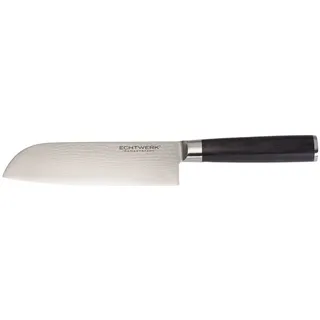 Echtwerk Damastmesser Santokumesser 18 cm Holzgriff