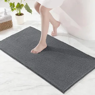 Exclusivo Mezcla Badematte Chenille Badteppich für Badezimmer 60x90 cm