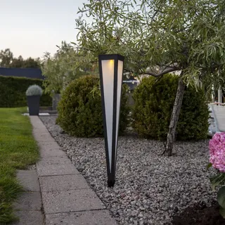 Star Solar-Wegeleuchte 'Pyramis', schwarz - Schwarz