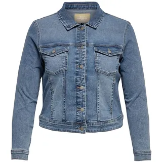 ONLY CARMAKOMA Carwespa Ls Jacket Light Blue Denim,