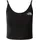 Slim Crop Tanktop Schwarz M