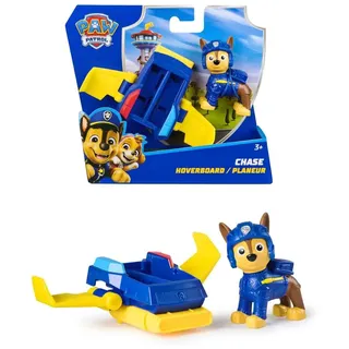 Psi Patrol: Chase Figur aus der Serie Action Pups und Flugbrett mit Klappflügeln, Spielzeug für Jungen und Mädchen ab 3 Jahren
