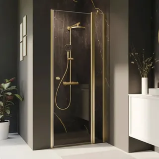 Breuer Elana 2.0 Duschtür rechts 100 x 200 cm gold Klarglas