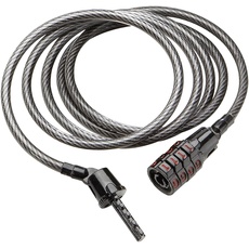 Kryptonite Spiralkabel Keeper 512 Combo Cable 5mm/120cm, 3500020, Schwarz