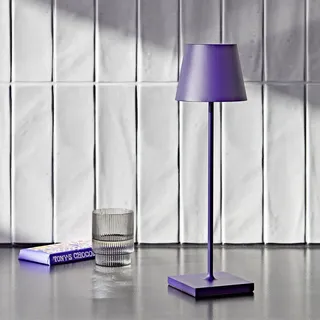 SIGOR Akku-Tischleuchte Nuindie 38cm pflaumenblau 2,2W FlexMood 2200K/2700K IP54 Ra85 dimmbar - Blau