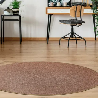 Andiamo Teppich »Luton, Made in Germany« rund 5 mm Höhe melierte Optik, ideal im Wohnzimmer & Schlafzimmer, braun