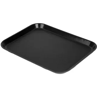 Cambro Epictread rechteckiges rutschfestes Fiberglastablett, schwarz 35x27cm