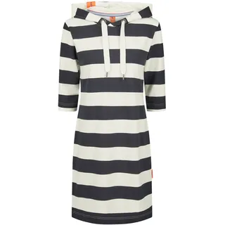 Minikleid SALZHAUT "Kurzes Kleid (Mini) USE", Damen, Gr. L, EURO, blau (navy sanftes weiß), Obermaterial: 92% Baumwolle CO. 8% Elasthan EL., Kleider Minikleid