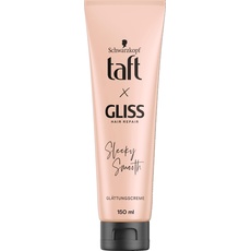 Bild Taft x Gliss Glättungscreme Sleeky Smooth (150 ml), Styling Creme für glattes Haar ohne Glätteisen, mit zusätzlichem Föhn- und Anti-Frizz-Schutz