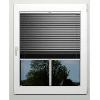 INDEKO Plissee »Thermo-Deluxe« verdunkelnd energiesparend mit Bohren verspannt zur Montage in der Glasleiste, nach Maß, grau