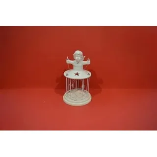 DUE ESSE CHRISTMAS SRL Laterne P/TEALIGHT Engel weiß 22cm$$, wie Foto, Einheitsgröße