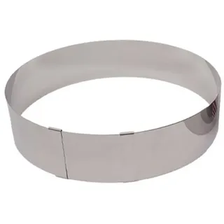 LARES Tortenring 6cm Edelstahl, Backform, Silber