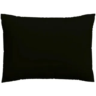 Schlafgut Kissenhülle , Schwarz , Textil , Uni , 40x60 cm , Grüner Punkt, AZO-frei, Oeko-Tex® Made IN Green , bügelleicht, bügelfrei, hochwertige Qualität, formstabil, langlebig , Heimtextilien, Bezüge, Kissenbezüge