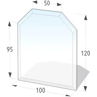 Lienbacher Funkenschutzplatte Glasbodenplatte 6-Eck 6mm Stärke