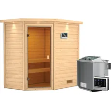 Bild Sauna Jella 9 kW mit ext. Strg., LED-Dachkranz