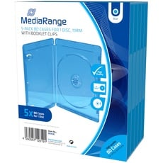 MediaRange BOX38 BD-Leerhülle (für 1 BluRay, 5 Stück) blau