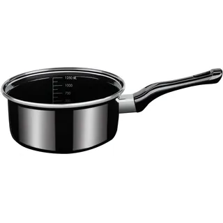 GSW Kasserolle »Profi-Black-Star« 1 Stk. tlg. Stahl-Emaille, schwarz