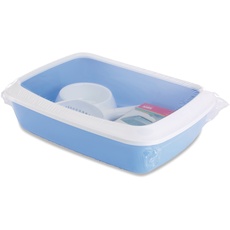 Bild von Iriz Starter Kit Litter Tray 42x31x12.5cm Blue/White