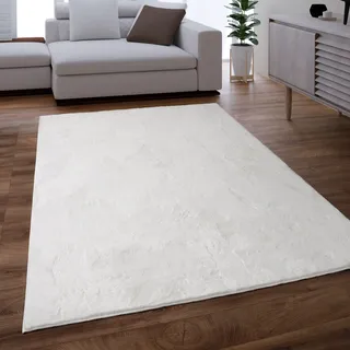 Paco Home Teppich Wohnzimmer Kunstfell Shaggy Hochflor Flauschig Soft 380« rechteckig 14 mm Höhe Langflor, Kuschelteppich - besonders weich, Uni-Farben