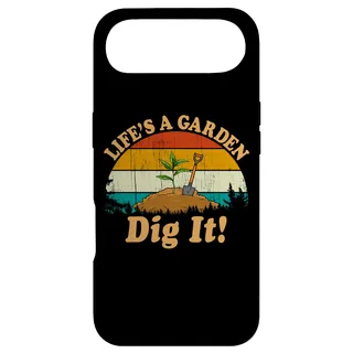Hülle für iPhone Air Gartendekoration im Vintage-Retro-Stil, Life's a Garden Dig it