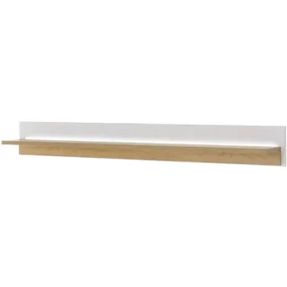 furn.design Wandboard 201 x 24 x 24 cm Weiß