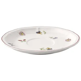 Villeroy & Boch Petite Fleur Untertasse 17 Cm Weiß/Bunt, Spülmaschinenfest, Mikrowellensicher, Geschirr, Premium Porzellan