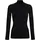 Baselayer-Shirt High Neck W L/s Sh Funktionsmaterial schnelltrocknend 1 Stück Schwarz Black 3000 Trend XL