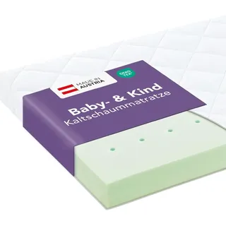 Träumeland Babymatratze 60x120 cm, Rosa | Matratze für Babybett | Oeko-TEX Zertifiziert, waschbarer Bezug & hautfreundlich