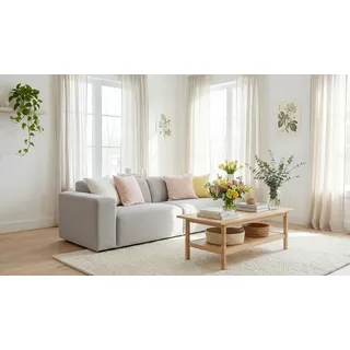 OTTO home »Koa, 228 cm, Modulsofa in Cord, Chenille, Struktur, Webstoff« Designsofa, weicher Lounge-Sitzkomfort, Welleunterfederung, bodentief,