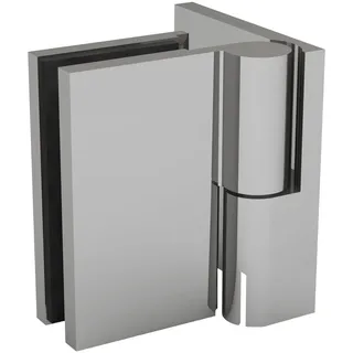 Duschtürband Wellness HS 90° Glas-Wand, außen, rechts, Messing verchromt poliert