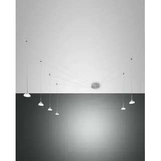 Fabas Luce Isabella 6-flg. LED 60 cm rund/silber