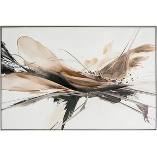 Monee Kunstdruck , Schwarz, Weiß , Holz, Kunststoff, Textil , Tanne , vollmassiv , rechteckig , 120x80 cm , einfache und schnelle Anbringung, gerahmt , Bilder & Rahmen, Bilder, Sonstige Wandbilder