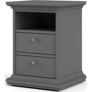 Home Affaire »Paris, Nachtkommode, Nachtschrank, Beistelltisch, elegant« Mit 2 Schubladen & 1 Einlegeboden, Landhausstil, runde Griffe, staurum,