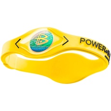 Power Balance Uni Sport Silikonarmband, gelbes armband/schwarze schriftzeichen, M, IWSA09YL00BKMP