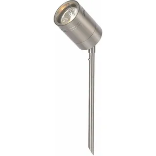Außenleuchte Arne modern LED Ø6,3 cm H. 37 cm IP44 5W warmweiß kippbar - Silber