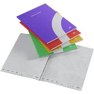 Dabliu Book Notizbücher A4 Smart - Liniert, Muster #1 (5x), diese Queader sind Pen + kompatibel und unverzichtbar, um alle seine digitalen Funktionen zu aktivieren!