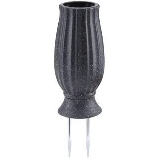 Bocola Friedhof Kunststoff Vase Künstliche Blumen Gefälschte Blumen Halter Grabsteine Grabdekorationen Menschliche Grabstein Marker mit Abflussloch Lange Metallspikes Outdoor Memorials
