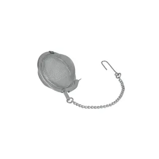 Metaltex Tee- und Gewürzkugel, Teesieb aus Inox-Edelstahl mit feinem Siebgewebe und Kette, 1 Stück, Ø 4,5 cm