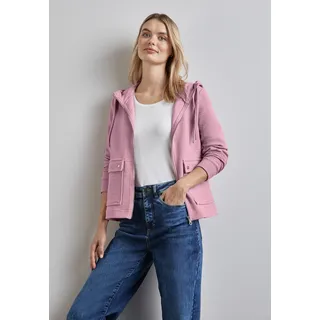 STREET ONE Damen A212296 Hoodie-Jacke, Sunrise pink, 40,