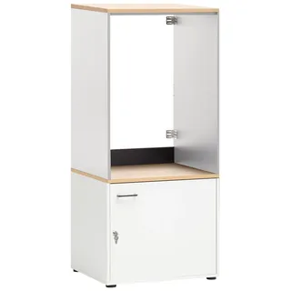 Schildmeyer Waschmaschinenschrank »Solea«, Set weiß matt, Eiche, hell Nachbildung B/H/T: ca. 67x154x60cm